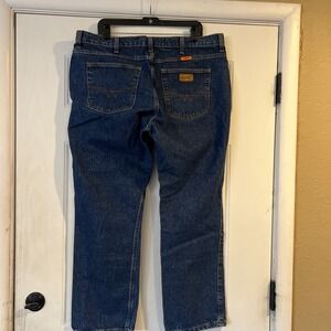Wrangler FR Flame Resistant Jeans 17x30 Dark Wash  Cat2 100% Cotton